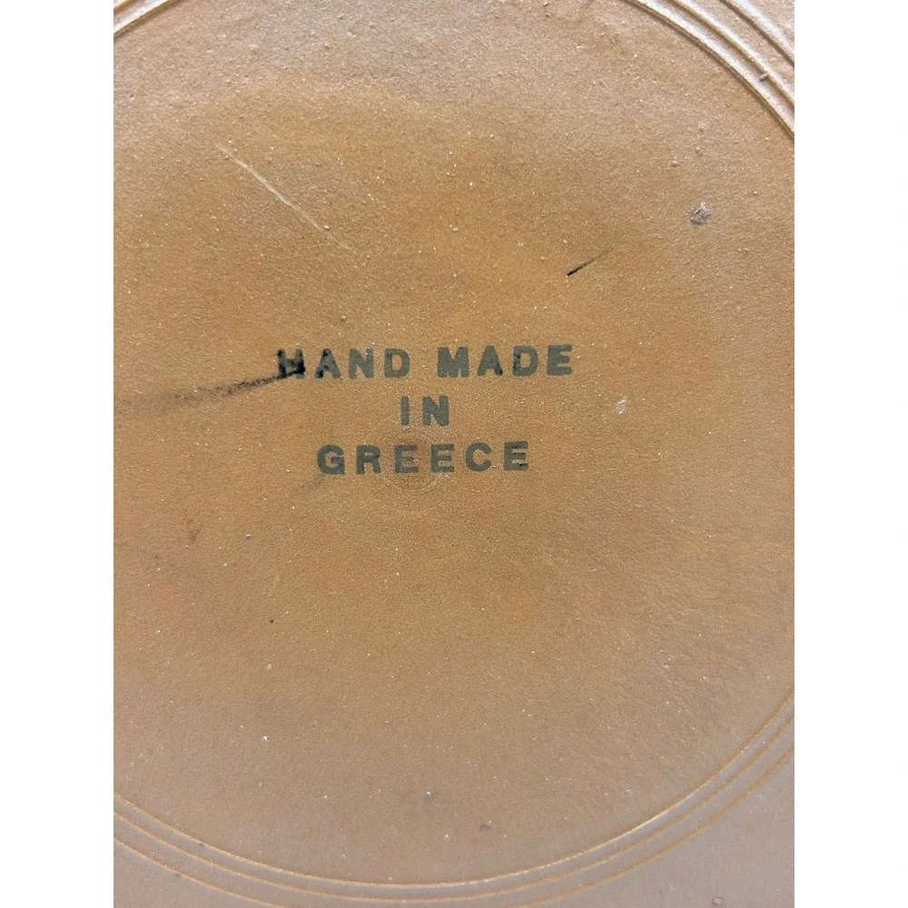 Handmade Decorative Clay Plate Gold Greek Parthenon Wall Art 11 